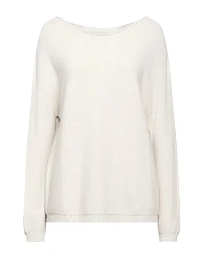 Oltre Woman Sweater Beige Size 12-14 Viscose, Polyamide, Polyester In Neutral