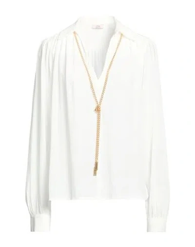 Oltre Woman Top White Size Xl Viscose