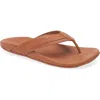 Olukai Aho Leather Flip Flop