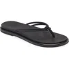 Olukai Aka Flip Flop In Black
