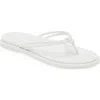 Olukai Aka Flip Flop In White/white