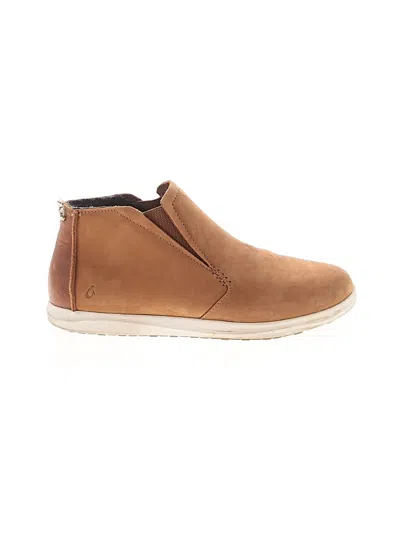 Pre-owned Olukai Ankle Boots In Tan