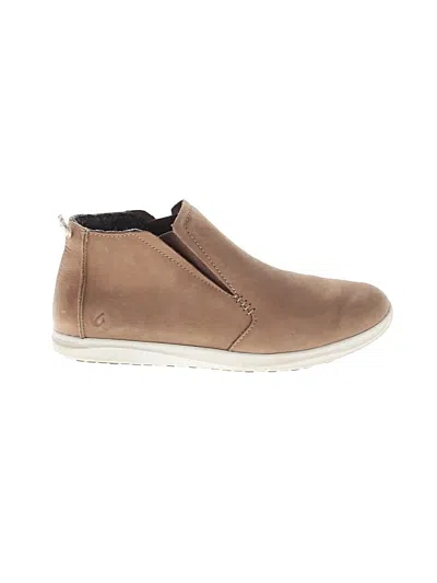 Pre-owned Olukai Ankle Boots In Tan
