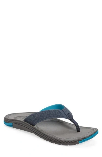 Olukai Awiki Flip Flop In Blue