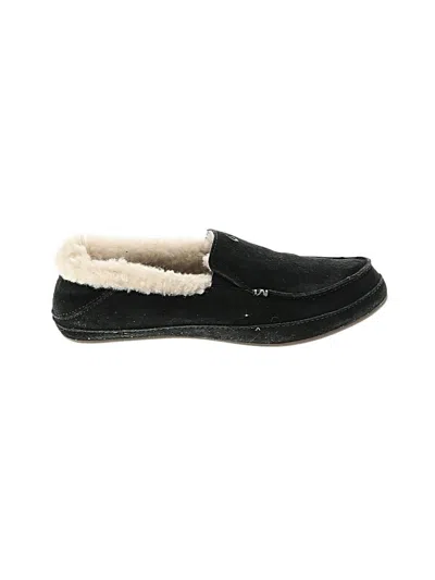 Pre-owned Olukai Flats In Black