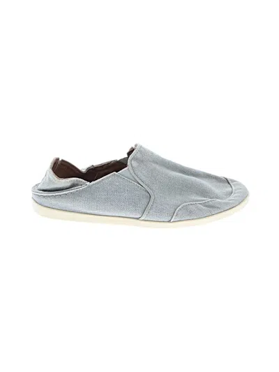 Pre-owned Olukai Flats In Gray