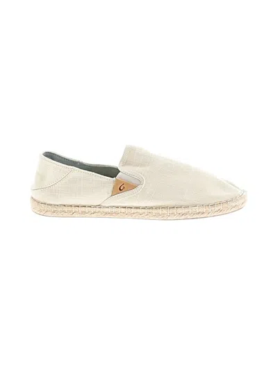 Pre-owned Olukai Flats In Ivory
