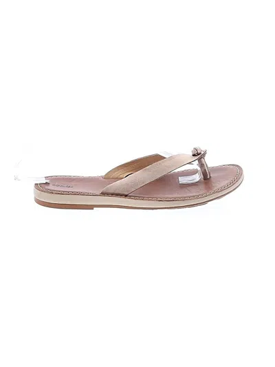 Pre-owned Olukai Flip Flops In Tan