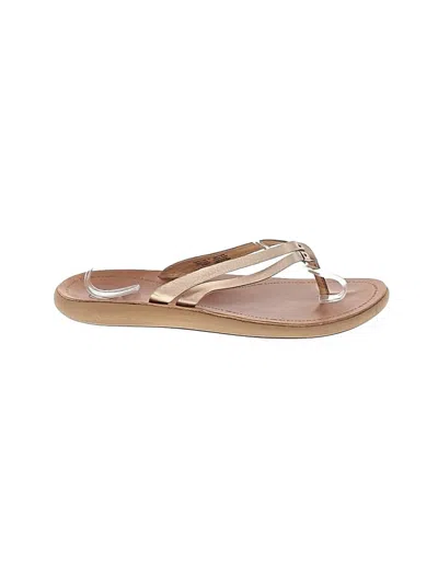 Pre-owned Olukai Flip Flops In Tan