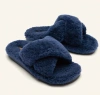Olukai Hila Heu Genuine Shearling Slipper In Blue