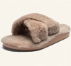 Olukai Hila Heu Genuine Shearling Slipper In Neutral