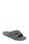 Olukai Hila Water Resistant Slide Sandal In Green