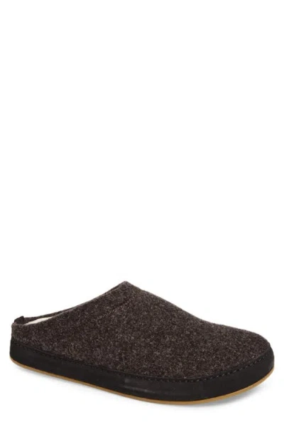 Olukai Hāmani Hulu Genuine Shearling Lined Mule Slipper In Brown