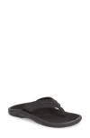 Olukai Hokua Flip Flop In Onyx/onyx