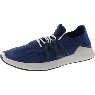 Olukai Holo Convertible Mesh Sneaker In Vintage Indigo/white