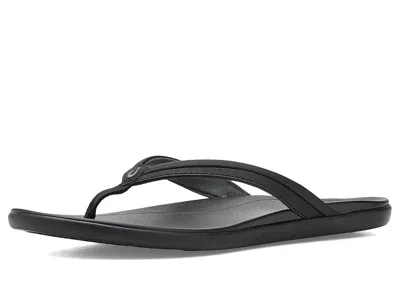 Olukai Ho'opio Malua Women's Sandals Rock/lava Rock: 7 B - Medium In Black