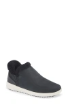 Olukai Kamau Waterproof Genuine Shearling Sneaker In Brown