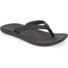 Olukai Kapehe Flip Flop In Black/black