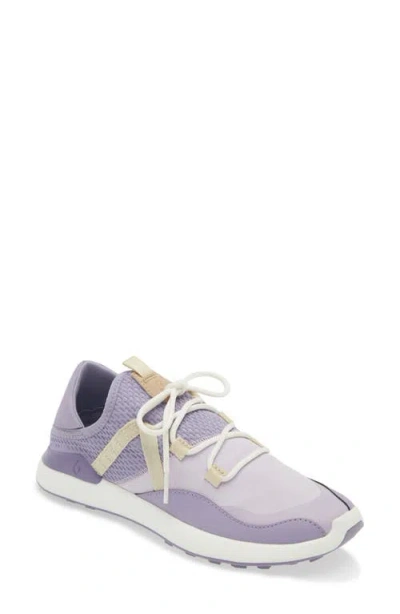 Olukai Kawela Waterproof Spikeless Golf Shoe In Lilac / Puka