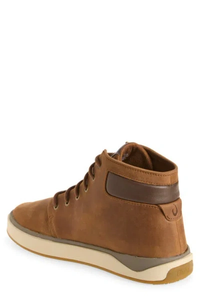 Olukai Kekaha Waterproof Leather Boot In Brown