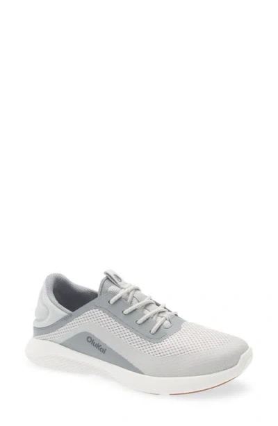 Olukai Kialoa Convertible Lace-up Waterproof Sneaker In Gray