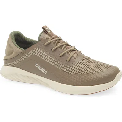 Olukai Kialoa Convertible Lace-up Waterproof Sneaker In Brown