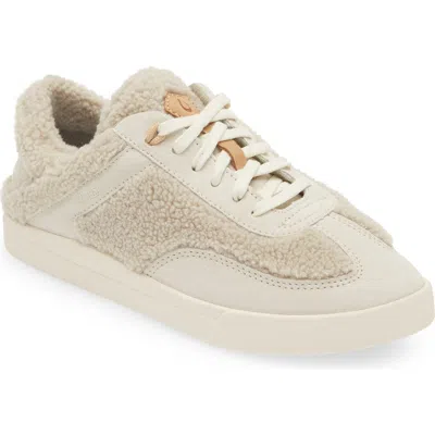 Olukai Kilea Heu Genuine Shearling Sneaker In Brown