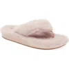 Olukai Kipea Heu Genuine Shearling Slide Sandal In Pink