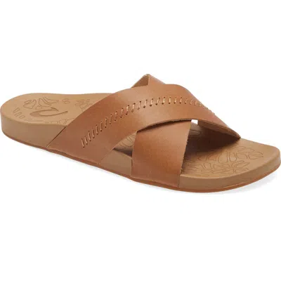 Olukai Kipea Olu Slide Sandal In Sahara/sahara