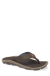 Olukai Hokua Flip Flop In Espresso/espresso
