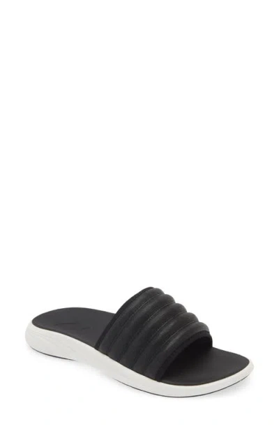 Olukai Komo Slide Sandal In Black/black