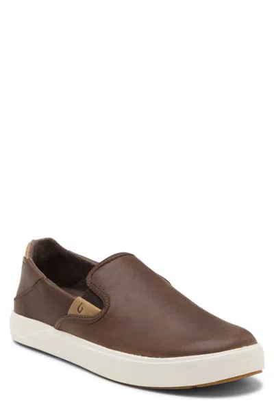 Olukai Lae‘ahi Ili Slip-on Sneaker In Dark Java/dark Java