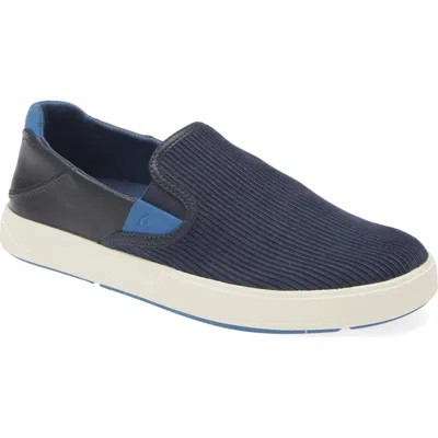 Olukai Laeahi Kapa Slip-on In Trench Blue/channel Blue