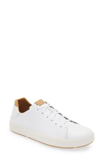 Olukai Lae‘ahi Li ‘ili Convertible Low Top Sneaker In White