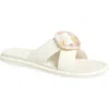 Olukai La'i Slide Sandal In White Sand/white Sand