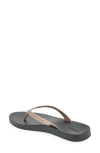 Olukai Lalahi Flip Flop In Copper/lava Rock