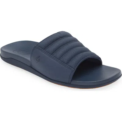Olukai Maha Olu Slide Sandal In Moonlit Ocean/moonlit Ocean