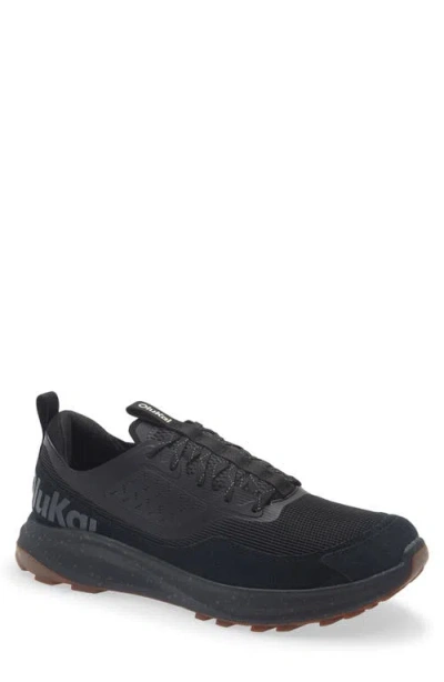 Olukai Makiki Water Resistant Trail Sneaker In Black