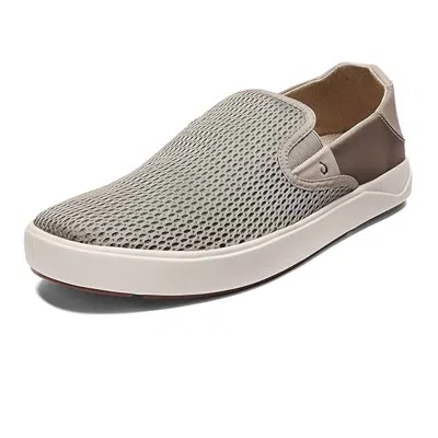 Olukai Men's Lae'ahi Slip-on Shoes In Clay In Gray