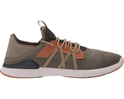 Olukai Men's Mio Li Sneaker In Hunter/lava Rock In Multi