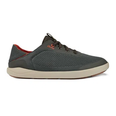 OLUKAI MEN'S MOKU PAE BOAT SHOES IN ISLAND SALT/KOI