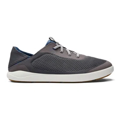 Olukai Men's Moku Pae Boat Shoes In Pavement/vintage Blue In Multi