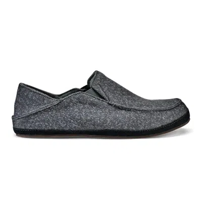 Olukai Men's Moloa Hulu Slipper In Dark Shadow In Black