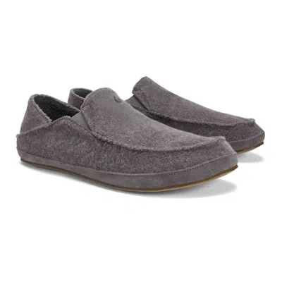 Olukai Men's Moloa Hulu Slippers In Rock In Gray