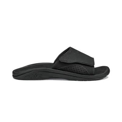 OLUKAI MEN'S NALU SLIDE IN BLACK