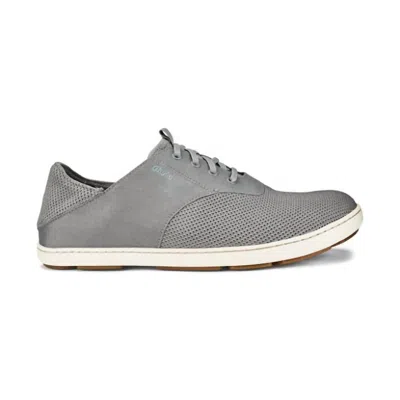 Olukai Men's Nohea Moku Sharkskin Sneakers In Gray