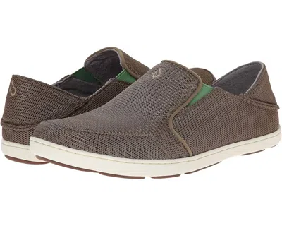 Olukai Men's Nohea Slip-on Shoes In Mustang/lime Peel In Brown