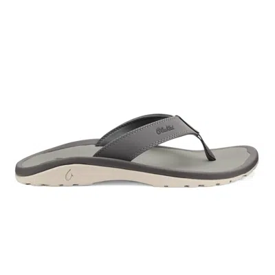 Olukai Men's Ohana Sandals In Graphite In Pink