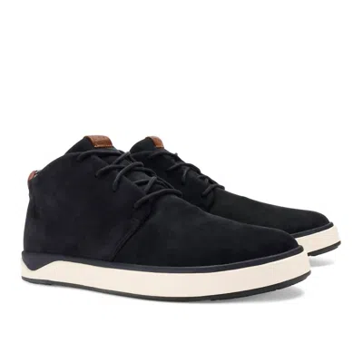 Olukai Men's Papaku 'ili Leather Boots In Black In Black/black