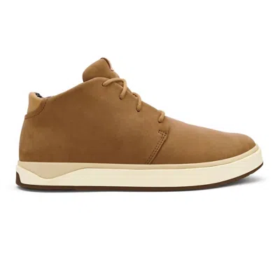 Olukai Men's Papaku Ili Waterproof Leather Boots In Tan/tan In Multi